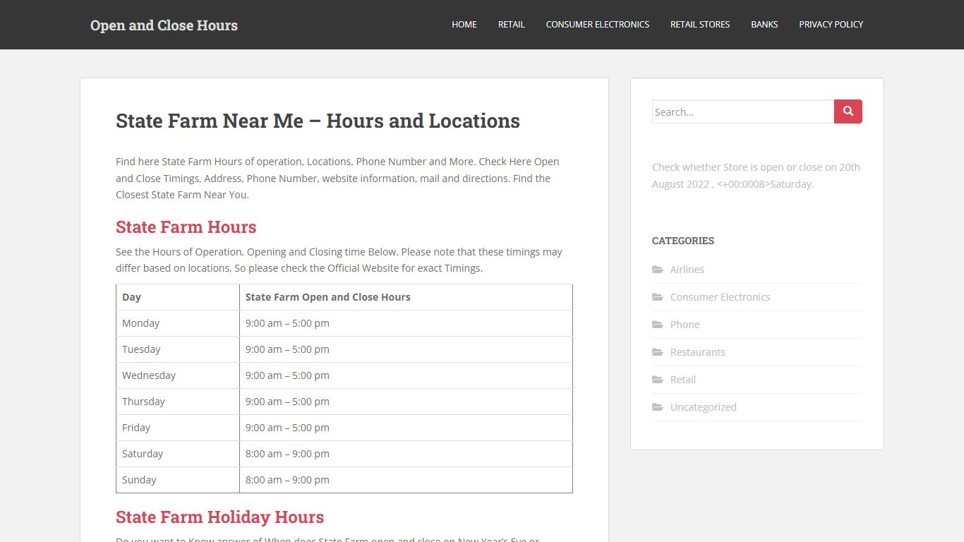 State Farm Near Me - Hours and Locations