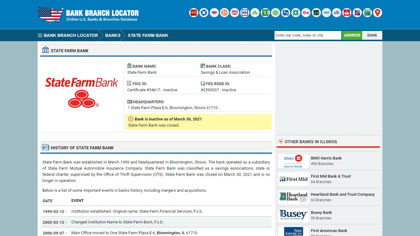 State Farm Bank - Bank Branch Locator